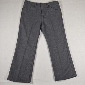 Classic Wrangler Gray Pants Men's size 34x26 Lay-Flat Regular Fit Vintage Style